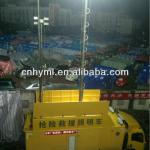 Emergency High mast lighting tower and vehicle internal mounted telescopic light tower mast pole