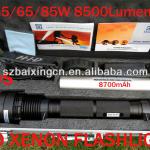 85W HID Xenon 8700mAh Flashlight Torch Hiking and Camping