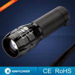 Hot selling zoomable 3*AAA or 18650 Cree Q5 LED new electric torch