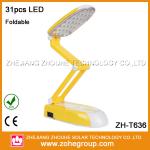 Table lamp reading light Can foldable rechargeable and with extension cord