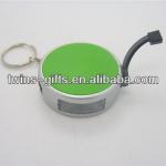 round manual mini hand crank generator flashlight