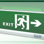 sign Exit Sign for emergency escape led emergency light