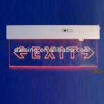 AC LED Edge Lit Exit Sign - Red Light