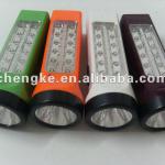 Multi-purpose rechargeable JK-916-1LED torch light with 1+12 LED lamp beads