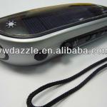 Multifunction dynamo solar flashlight,solar torch with radio and phone charger