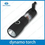 1 super bright LED battery operated dynamo hand crank flashlight