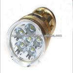 High brightness SKYRAY King 6xCree XML T6 3-Mode 3800LM LED flashlight/Torch-Golden(4x18650)