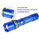 LED Torch 3W 240LM CREE Q5 LED Flashlight USB rechargeable 18650 tactical flashlight Lamp with detchable hammer