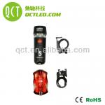 LED Light Set with 1 LED Headlight and 1 LED Tail Light for Bike Bicycle