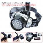 High Intensity outdoor 12 led head torch 12 LED cap lights camping LED Headlamp field LED Headlight