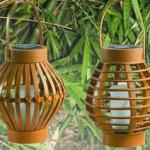 New bamboo solar lantern LK50317