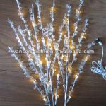 New LED christmas branch light with bead deco
