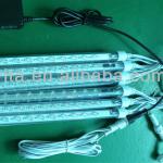 led meteor light,5pc tubes/set,80cm long,26mm diameter+1 Pcs power supply +1 pcs 8 M Guide wire + 1 pcs 5 M T-type wire)