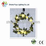 Decoration garland artificial flowers with lights