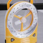 mini hand held rechargeable fan with led light