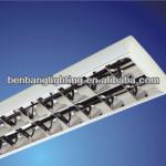 Hot saling 2*40W unfold instal Grille Lamp mirror louver lighting for t-shirt fluorescent lighting