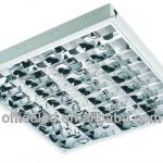 T8 4x18W fluorescent louver fitting