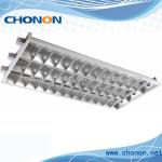 18W recessed grid fluorescent fitting with aluminum reflector with LED Tube is optional