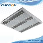 recessed 54W grid lighting fixture with 22pcs cross-blade louver reflector suit for LED Tube