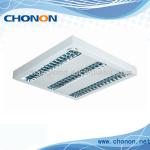 Surface mounted T5 grille light with high purity aluminum reflector