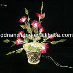 Home decorative crystal flower lights