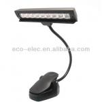 Flexible Music Stand LED Book Light Lamp Clip-on 9 LED Lamp