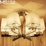 High class fabric crystal ceiling lamp