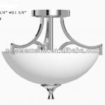 Flush mount ceiling mount with marble Glass