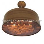 Modern Wood Veneer Pendant Light