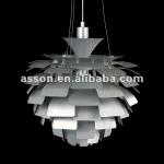 Artichoke Pendant Lamp/Modern Aluminum Pendant Lamp/Silver-APL009-60