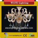 WL-19/5 CE 5 lights glass tube k9 crystal chandelier
