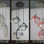 2013 hot sell exquisite blown restaurant lamps hanging lamps pendant lamps C1731/3P C1732/3P 1733/3P