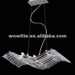 WOWLITE 2013 new design wave-shaped K9 crystal pendant lamp D1185-6
