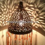 Moroccan Hanging Lamps with Crystal Pendants, Turkish Lamps