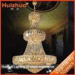 Hotel luxury golden chandleier crystal pendant lighting asfour crystal chandelier factory