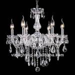6 lights hotsale elegant K9 crystal chandelier in clear 8823-6