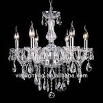6 lights hotsale elegant K9 crystal chandelier in clear 8823-6