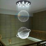 Chandelier decoration light, Plastic Optial Fiber LED Crystal Pendant Light, multicolor chandelier