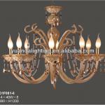 Best popular candle amber chandelier lights for home