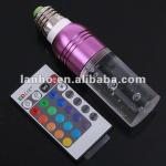 3W RGB 16 Colors E27 Remote Control Crystal LED Light Bulb