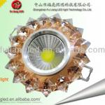 LED ceiling light with Crystal outer ring,high-bright COB 3W downlight