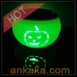Pumpkin Shaped Solar Powered LED Night Light-B20913
