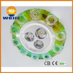 High power 3w LED ceiling spot light with green crystal