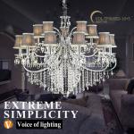 Luxury modern design european crystal LED Pendant Light