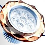 LED crystal Ceiling spotlights 7W for indoorl lights LED lighting