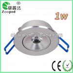 1W silver unbreakable led ceiling light