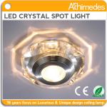 2013 new design recessed led crystal spotlight with CE&amp;Rohs multicolor