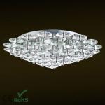 New arrival!HXD527 40w diamond glass and K9 crystal led crystal light colorful acrylic chandelier