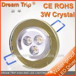 [Dream Trip]High quality high power energy-saving 3w led crystal ceiling light