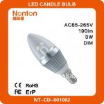 e14 dimmable 3W LED light bulb(CE&amp;RoHS)